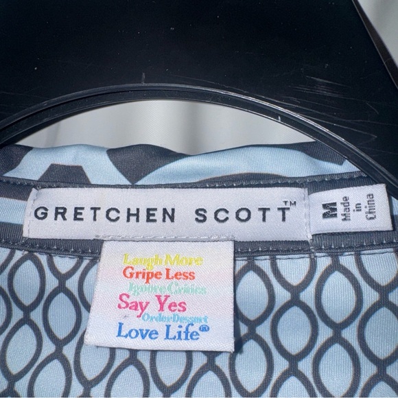 Gretchen Scott Designs Black and White Geometric Tunic Dress - Picture 2 of 6